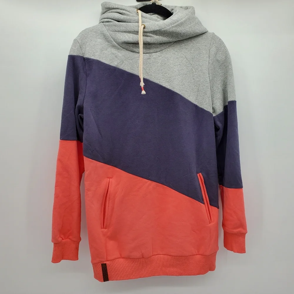 Ampersand Avenue single hood havana stripe hoodie sweatshirt new with tags - Picture 3 of 8